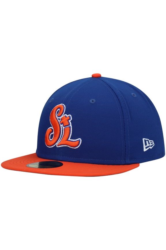 Men's New Era Blue St. Lucie Mets Authentic Collection Team Home 59FIFTY Fitted Hat