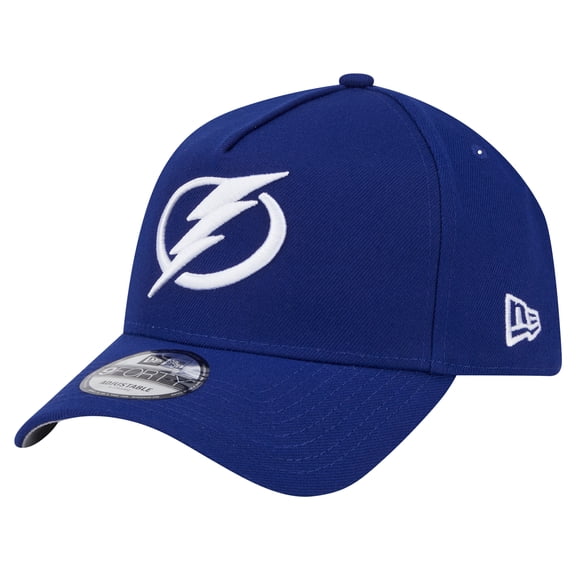 Men's New Era Blue Tampa Bay Lightning Core A-Frame 9FORTY Adjustable Hat