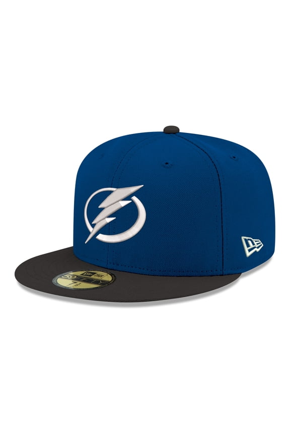 Men's New Era  Blue Tampa Bay Lightning Core Logo Two-Tone 59FIFTY Fitted Hat