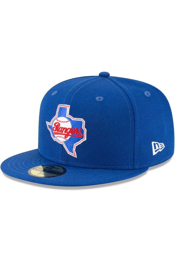 Men's New Era Blue Texas Rangers Cooperstown Collection Wool 59FIFTY Fitted Hat