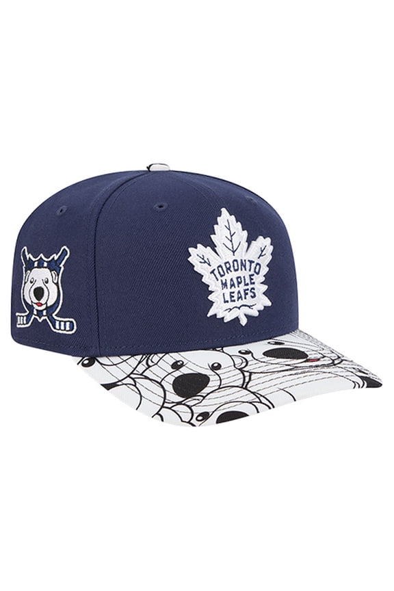 Men's New Era Blue Toronto Maple Leafs Mascot Visor 9SEVENTY Adjustable Hat