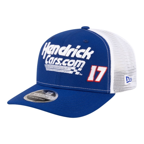 Men's New Era Blue/White Corey Day 2026 Hendrick Cars.com 9SEVENTY Adjustable Trucker Hat