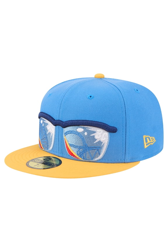 Men's-New Era  Blue/Yellow Jersey Shore BlueClaws Authentic Collection 59FIFTY Fitted Hat