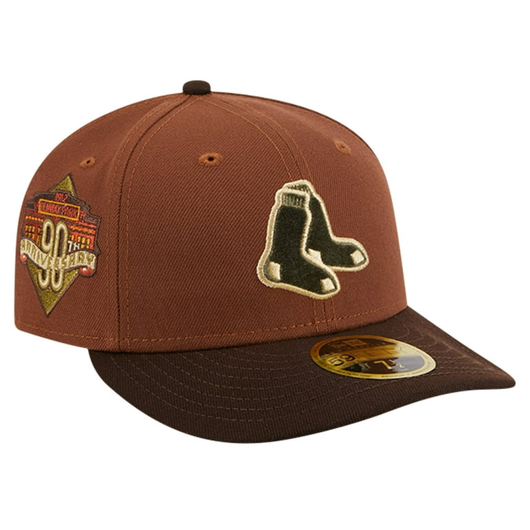 Men s New Era Brown Boston Red Sox Velvet Logo Fill Low Profile 59FIFTY FItted Hat Walmart