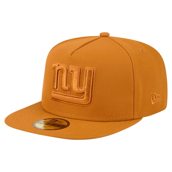 Men's New Era Brown New York Giants Color Pack A-Frame 59FIFTY Fitted Hat