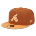 thumbnail image 1 of Men's New Era Brown/Orange Atlanta Braves Spring Color Basic Two-Tone 59FIFTY Fitted Hat, 1 of 6