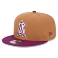 thumbnail image 1 of Men's New Era Brown/Purple Los Angeles Angels Color Pack Two-Tone 9FIFTY Snapback Hat, 1 of 6