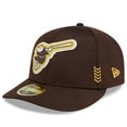 thumbnail image 1 of Men's New Era  Brown San Diego Padres 2024 Clubhouse Low Profile 59FIFTY Fitted Hat, 1 of 6