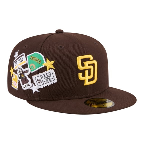 Men's New Era Brown San Diego Padres City Patch 59FIFTY Fitted Hat