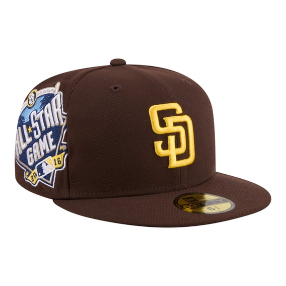 Men's New Era Brown San Diego Padres Hidden Hit 59FIFTY Fitted Hat