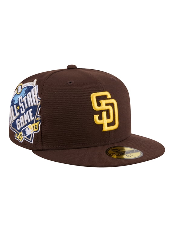 Men's New Era Brown San Diego Padres Hidden Hit 59FIFTY Fitted Hat