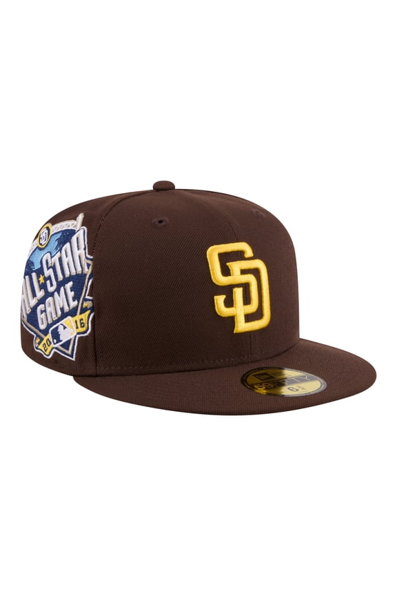 Men's New Era Brown San Diego Padres Hidden Hit 59FIFTY Fitted Hat