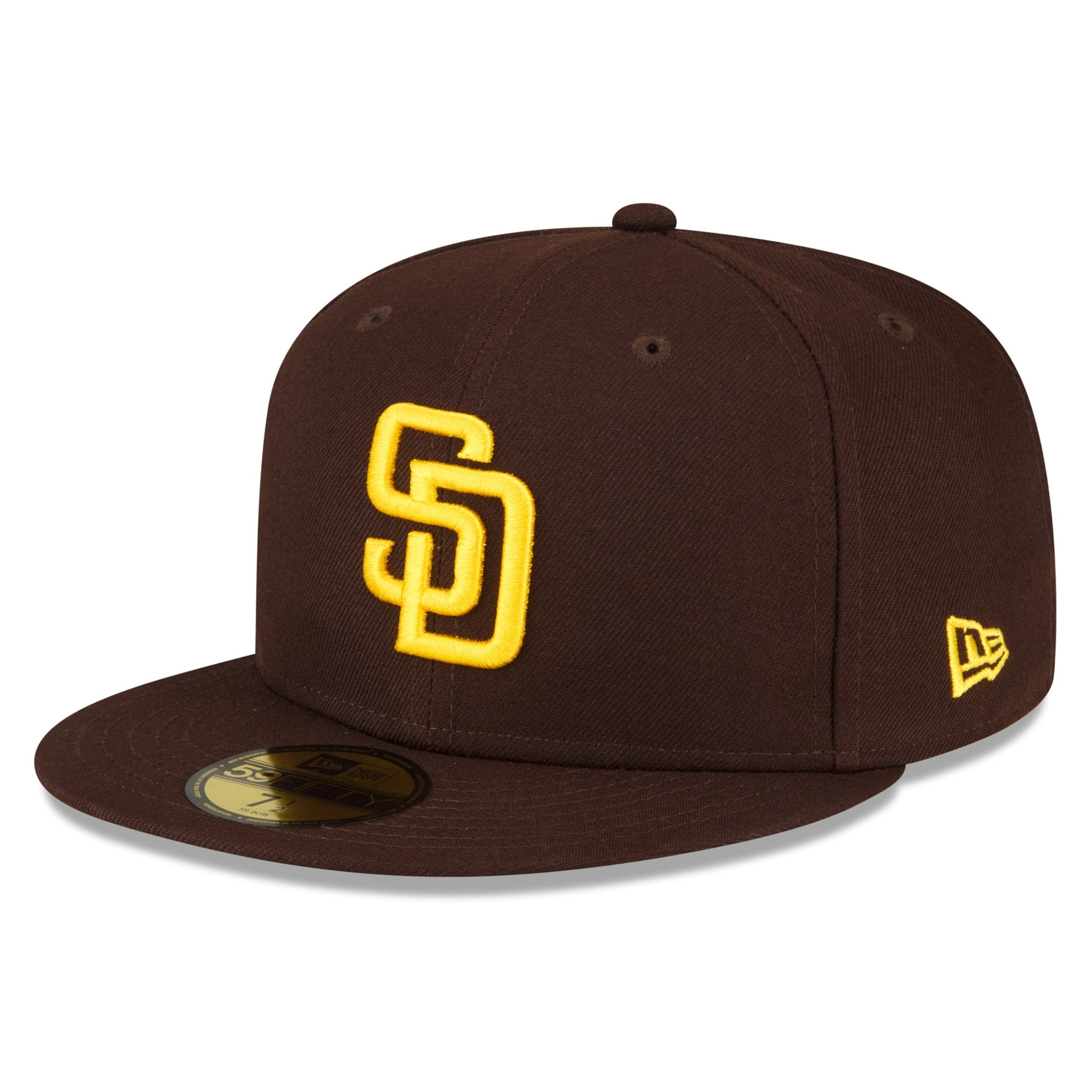 Men's New Era Brown San Diego Padres Throwback Authentic Collection