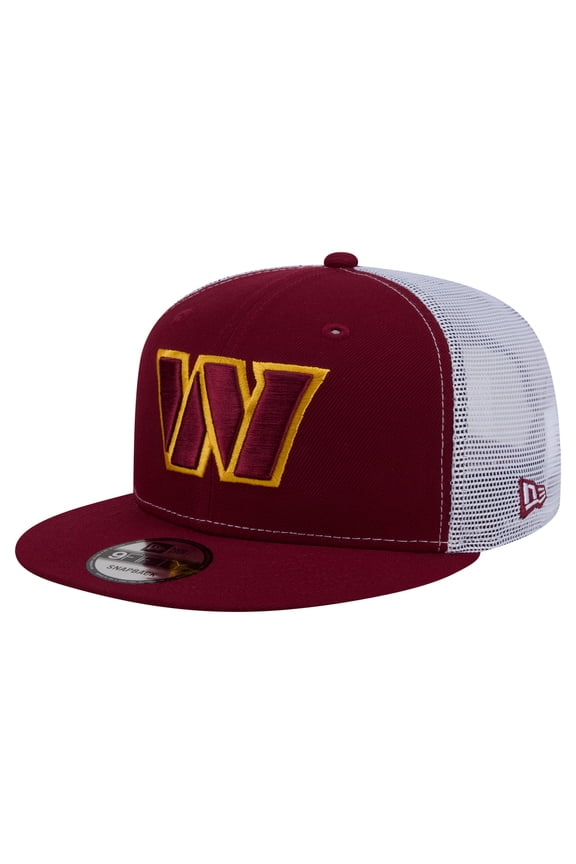 Men's New Era Burgundy Washington Commanders Core Team 9FIFTY Trucker Snapback Hat