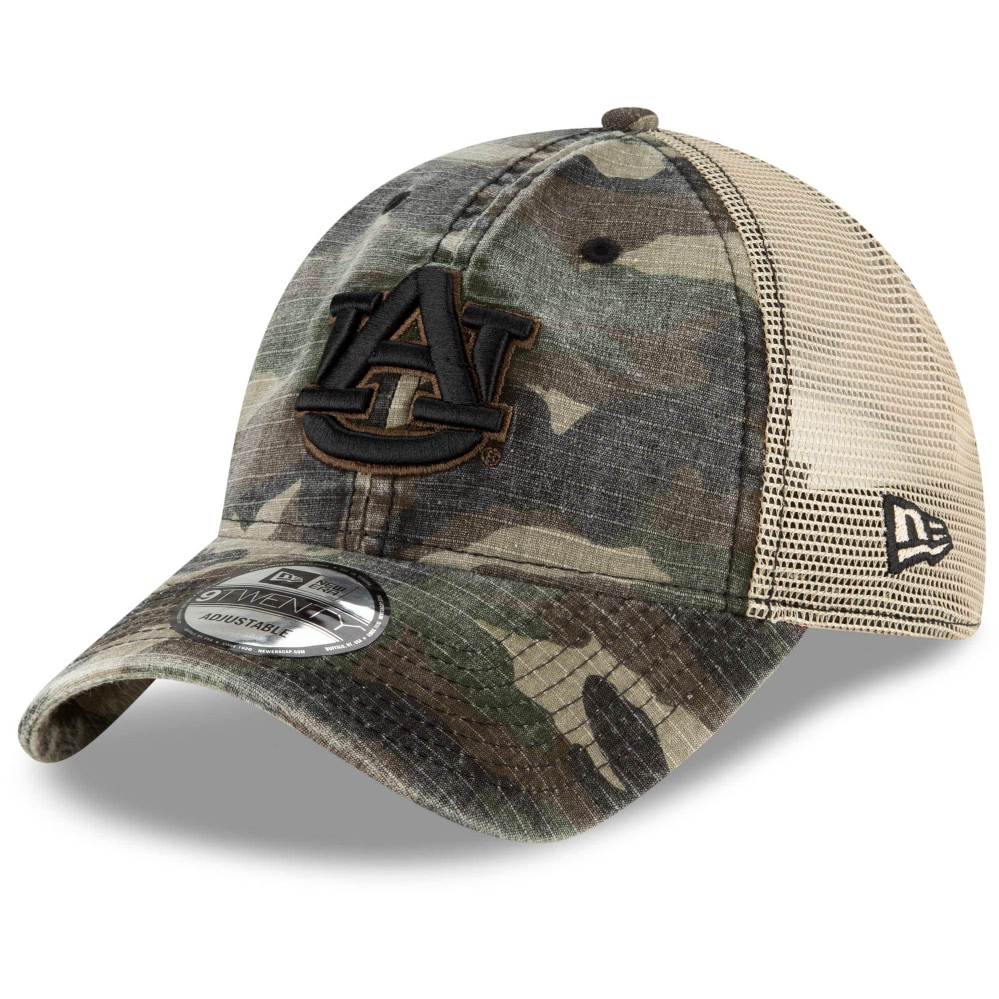 Men's Atlanta Braves New Era Camo Honor Trucker 9TWENTY Adjustable Hat