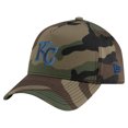 thumbnail image 1 of Men's New Era Camo Kansas City Royals Woodland Team Pop 9FORTY A-Frame Adjustable Hat, 1 of 5