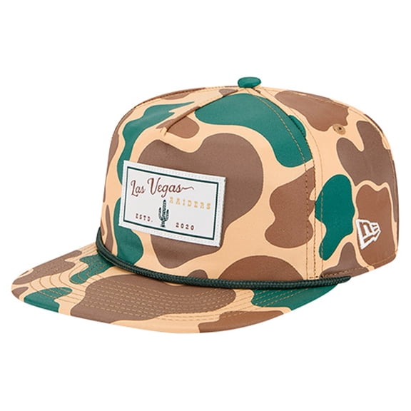 Men's New Era Camo Las Vegas Raiders Duck Rope 19TWENTY Snapback Hat