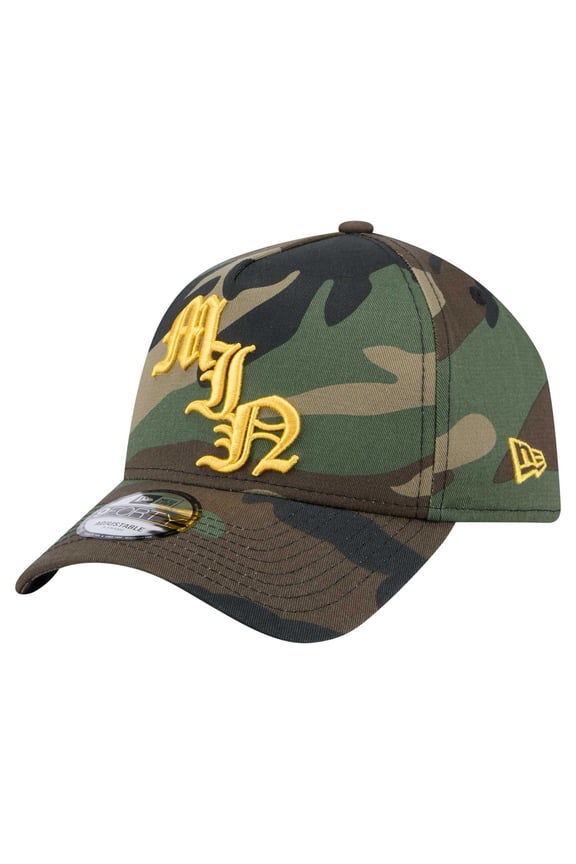 Men's New Era Camo Minnesota Vikings Mystic Camo A-Frame 9FORTY Adjustable Hat