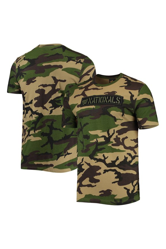 Men's New Era Camo Washington Nationals Club T-Shirt