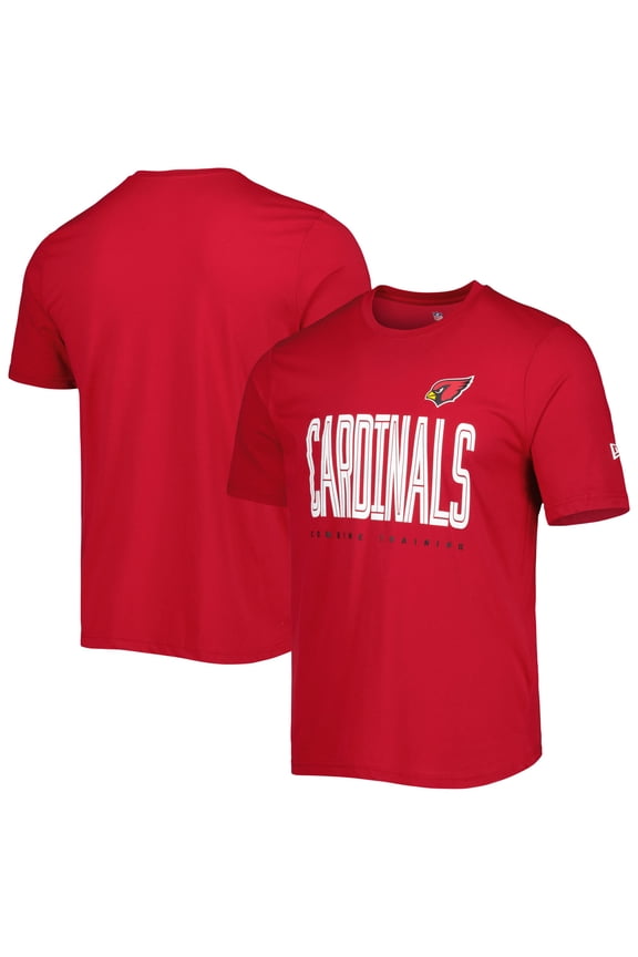 Men's New Era Cardinal Arizona Cardinals Combine Authentic Training Huddle Up T-Shirt