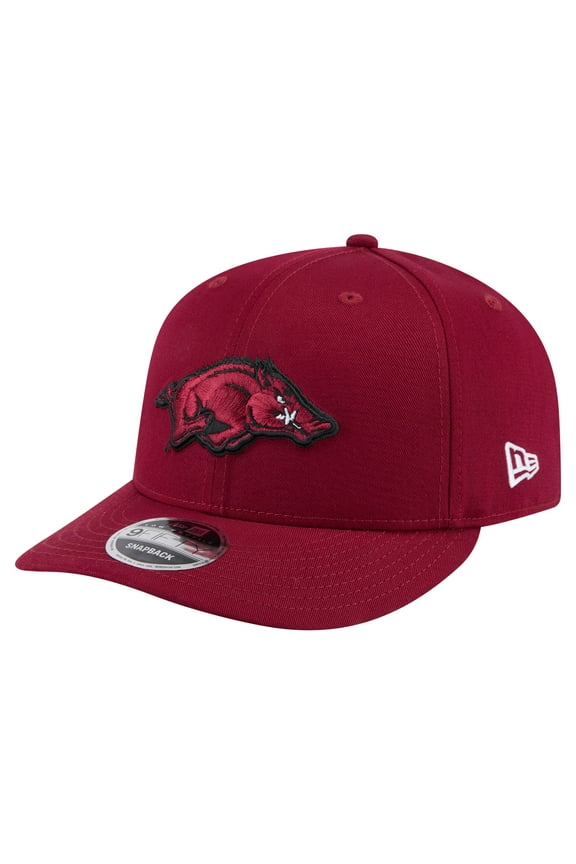 Men's-New Era Cardinal Arkansas Razorbacks Low Profile 9FIFTY Snapback Hat