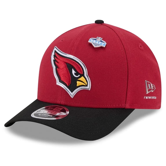 Men's New Era Cardinal/Black Arizona Cardinals 2026 NFL Draft 9FORTY M-Crown Adjustable Hat