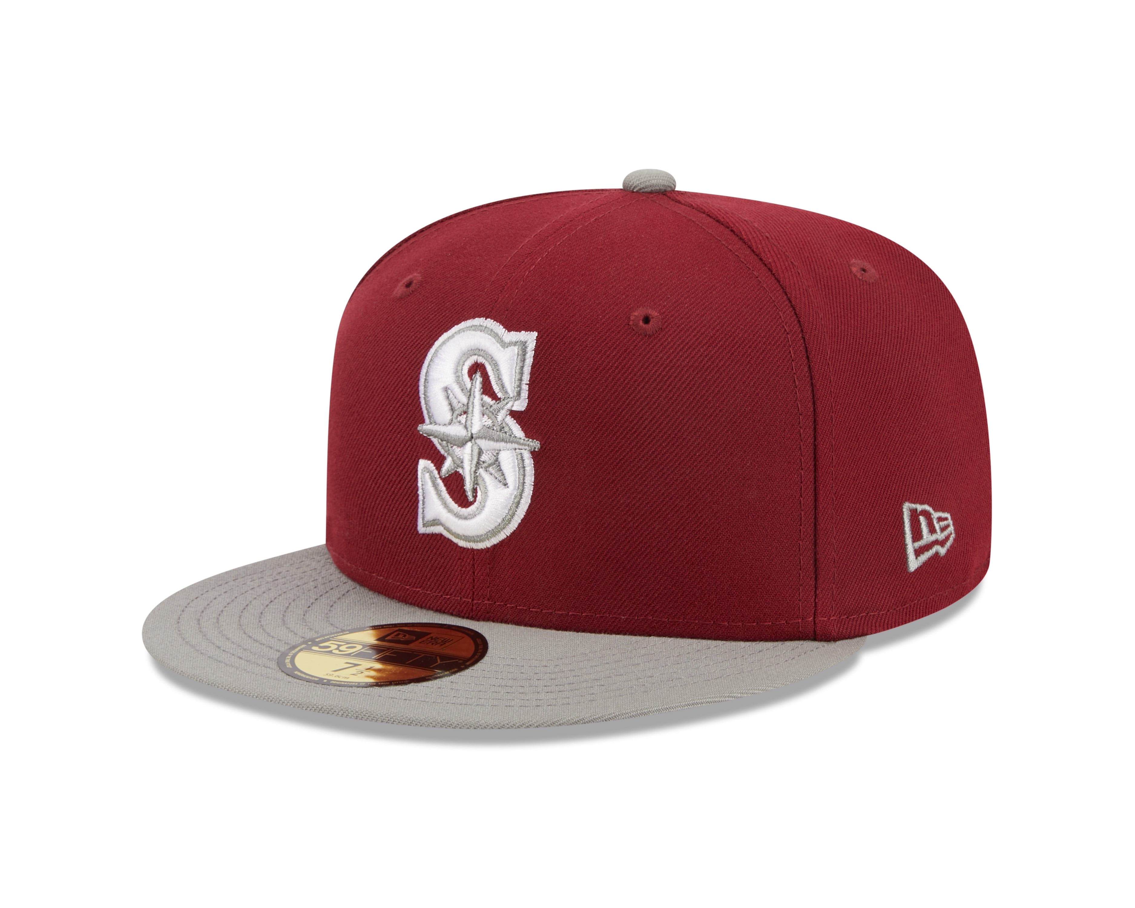 Men's New Era Cardinal Seattle Mariners TwoTone Color Pack 59FIFTY