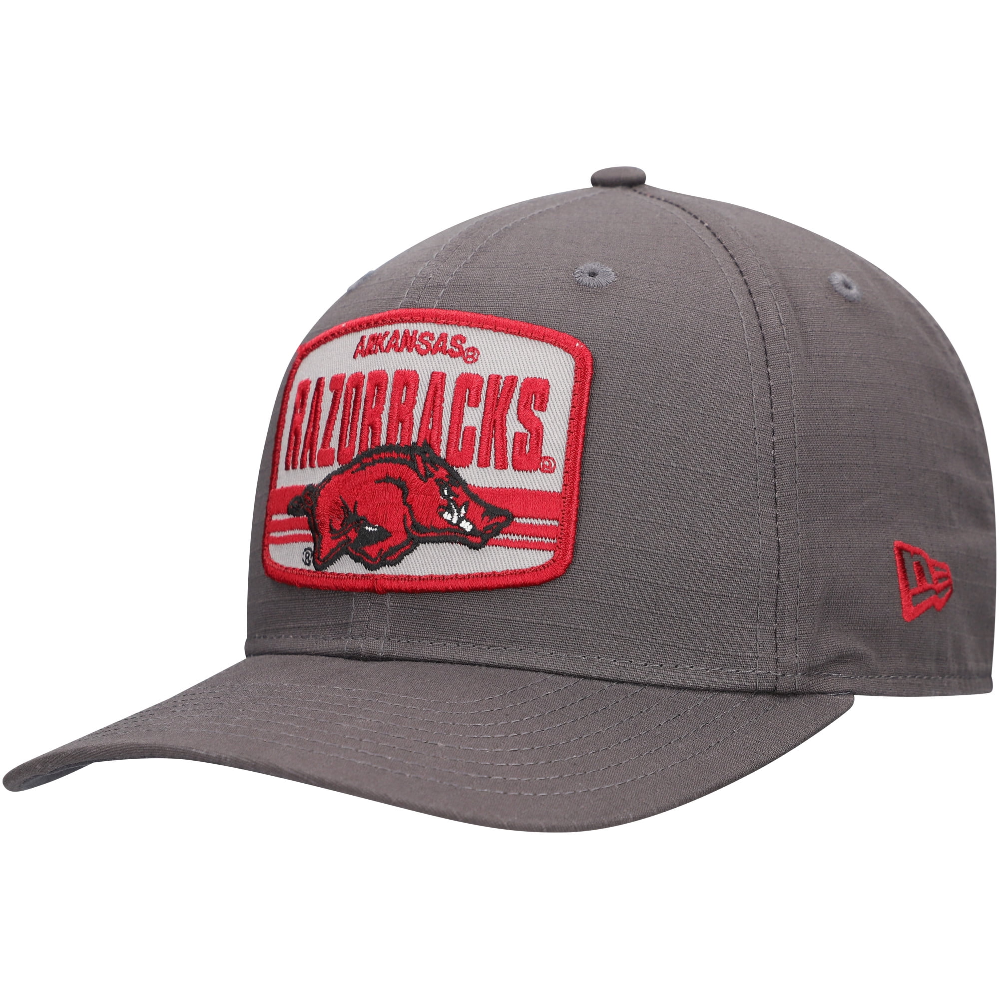 Arizona Razorbacks Hat Men's New Era Charcoal Arkansas Razorbacks Team Elevated 9SEVENTY ...