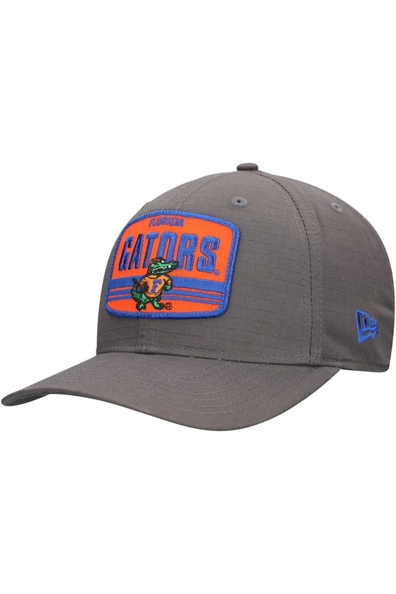 Men's New Era Charcoal Florida Gators Team Elevated 9SEVENTY Stretch-Snap Adjustable Hat