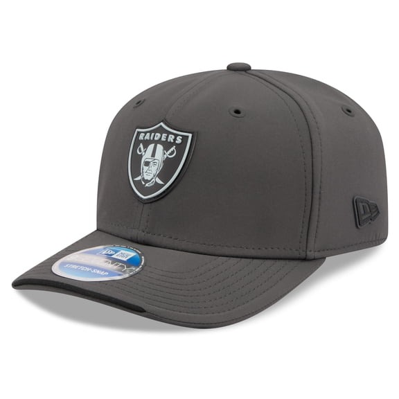 Men's New Era Charcoal Las Vegas Raiders 2026 Sideline Cold Weather 9SEVENTY Adjustable Hat