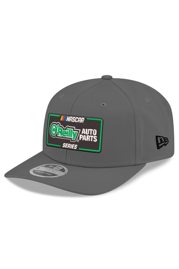 Men's New Era Charcoal NASCAR O'Reilly Auto Parts Series 9SEVENTY Stretch-Snap Hat