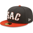 thumbnail image 1 of Men's New Era Charcoal Sacramento River Cats Authentic Collection 59FIFTY Fitted Hat, 1 of 6
