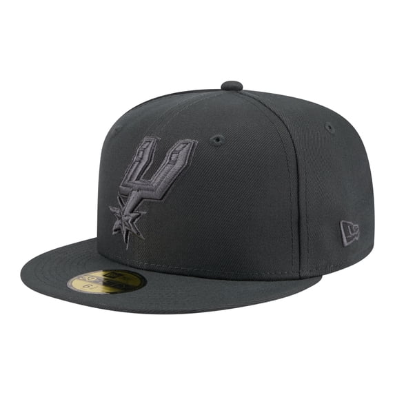 Men's New Era Charcoal San Antonio Spurs Tonal Color Pack 59FIFTY Fitted Hat