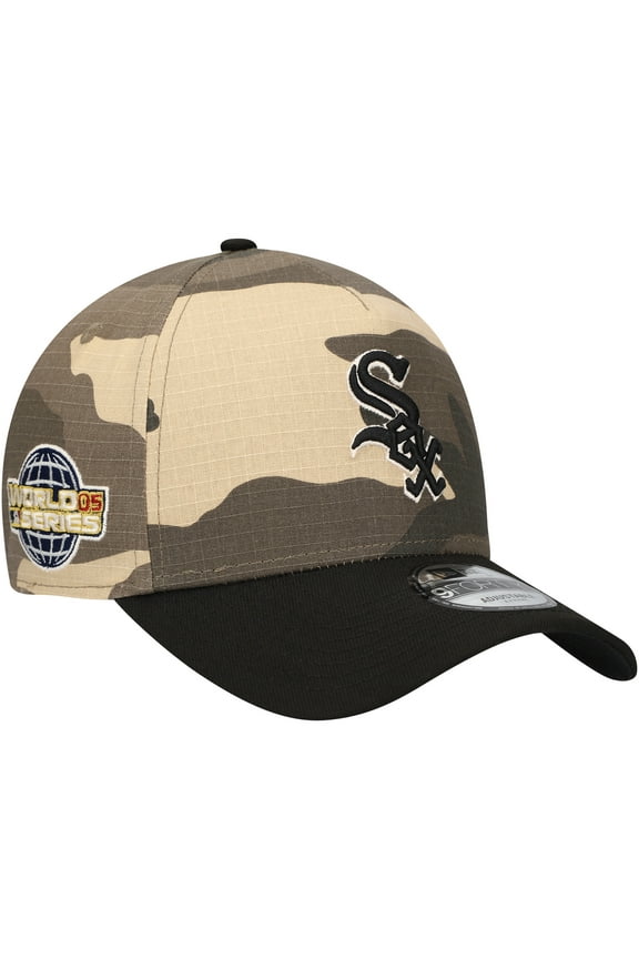 Men's New Era Chicago White Sox Camo Crown A-Frame 9FORTY Adjustable Hat