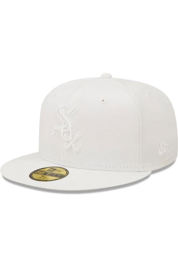 Men's New Era Chicago White Sox White on White 59FIFTY Fitted Hat