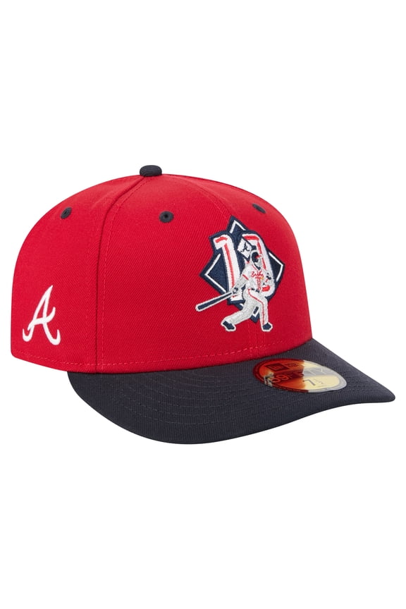 Men's New Era Chipper Jones Red Atlanta Braves 59FIFTY Fitted Hat