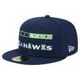 thumbnail image 1 of Men's New Era College Navy Seattle Seahawks Ransom 59FIFTY Fitted Hat, 1 of 5