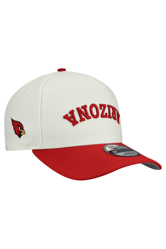 Men's New Era  Cream Arizona Cardinals Upside Down 9FIFTY A-Frame Snapback Hat