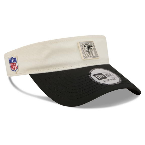 Men's New Era Cream/Black Atlanta Falcons 2026 NFL Training Camp Adjustable Visor