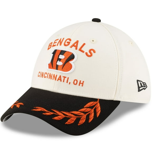 Men's New Era  Cream/Black Cincinnati Bengals 2025 NFL Draft 39THIRTY Flex Hat