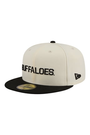 Men's New Era Cream/Black Colorado Buffaloes Two-Tone Script 59FIFTY Fitted Hat
