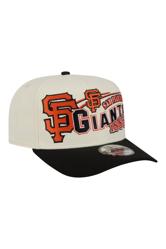 Men's New Era  Cream/Black San Francisco Giants Classic A-Frame 9FIFTY Snapback Hat