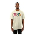 thumbnail image 1 of Men's New Era  Cream Boston Red Sox Ransom Note Oversized T-Shirt, 1 of 2