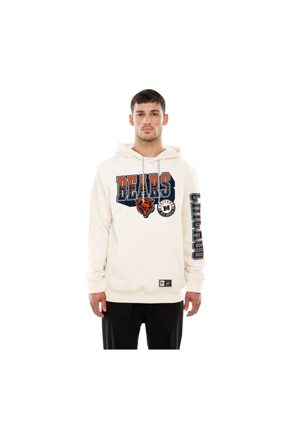 Men's New Era Cream Chicago Bears Dune Dust Hoodie