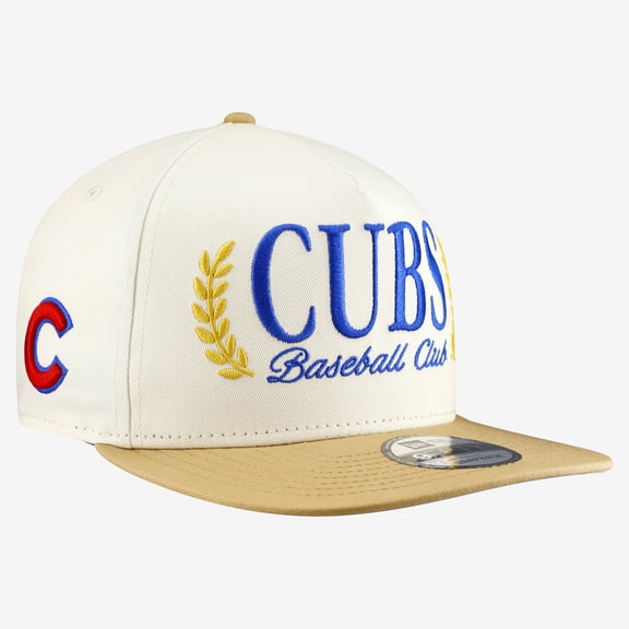Men's New Era Cream Chicago Cubs Club 9FIFTY A-Frame Snapback Hat