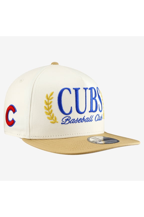 Men's New Era Cream Chicago Cubs Club 9FIFTY A-Frame Snapback Hat