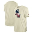 thumbnail image 1 of Men's New Era Cream Chicago White Sox Americana Flag Fill T-Shirt, 1 of 4