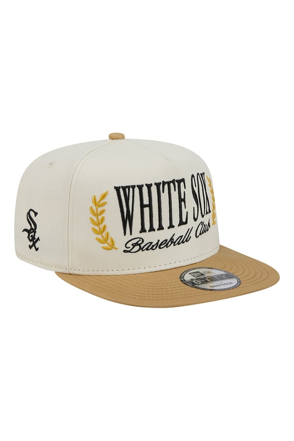 Men's New Era Cream Chicago White Sox Club 9FIFTY A-Frame Snapback Hat