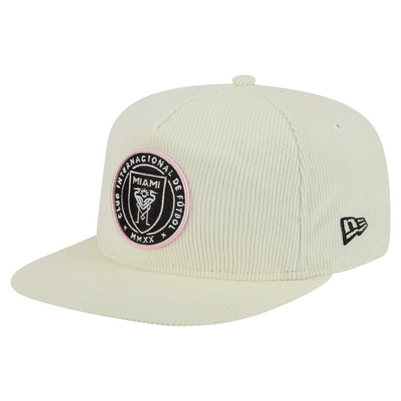 Men's-New Era  Cream Inter Miami CF 2025 Kickoff Snapback Golfer Hat