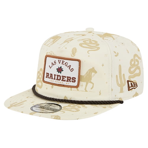 Men's New Era Cream Las Vegas Raiders Desert Rose 19TWENTY Adjustable Hat